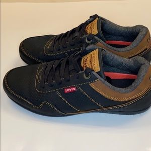 Mens Levi Rio Waxed Sneakers Size 8 